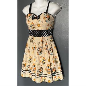 Sourpuss Vintage Clowns Party Dress